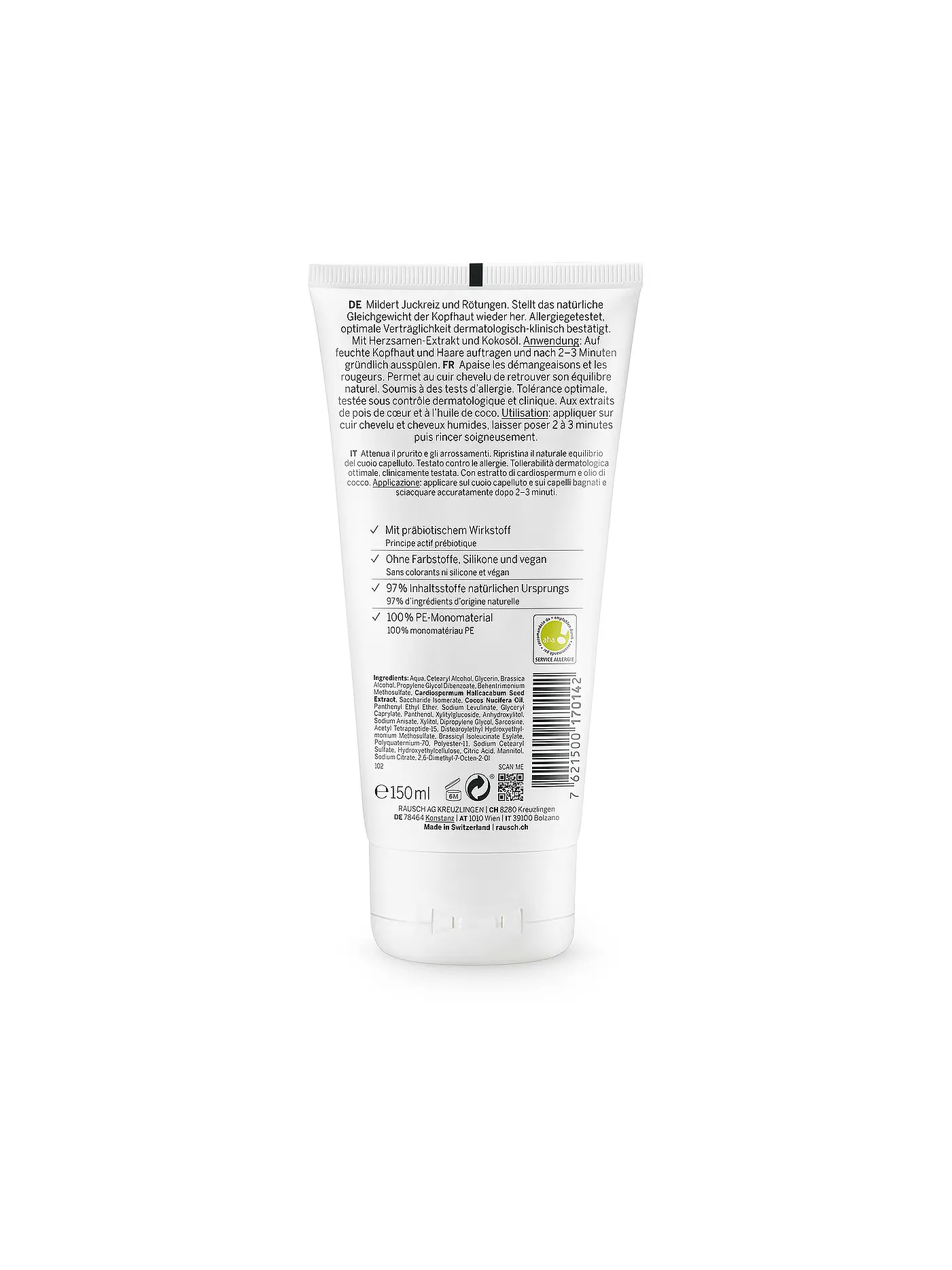 RAUSCH | Sensitive-Conditioner mit Herzsamen 150ml | 
